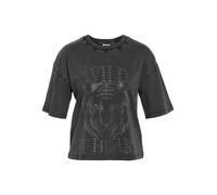 T-shirt Femme Col Rond Clouté Glitter Vintage.