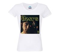 T-Shirt Femme Col Rond Coton Bio The Doors Jim Morrison Pochette Artwork Album Rock 70's