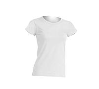 T-Shirt Femme Col rond Jersey Travail, Infirmière, Personnel Santé, OSS, Médical, Animation (avec possibilité de Personnalisation), Blanc, Small
