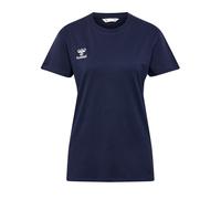 hummel GO 2.0 T-Shirt de Sport S/S à Manches Courtes pour Femme, pour Le Sport, Le Fitness et Les Loisirs - T-Shirt Basique en 100% Coton Bio - Matériau Extensible - Col Rond
