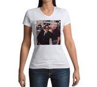 T-Shirt Femme Col V Reservoir Dogs Tim Roth Michael Madsen Cinema