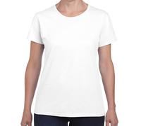 T-shirt Femme Coton Gildan Manches Courtes Style Décontracté Col Rond