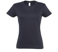 T-Shirt Femme Coton Manche Courte SOLs Col Ras du Cou Imperial