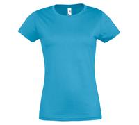 T-Shirt Femme Coton Manche Courte SOLs Col Ras du Cou Imperial