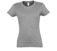 T-Shirt Femme Coton Manche Courte SOLs Col Ras du Cou Imperial