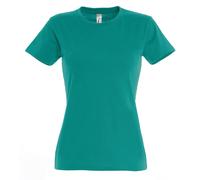 T-Shirt Femme Coton Manche Courte SOLs Col Ras du Cou Imperial