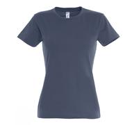 T-Shirt Femme Coton Manche Courte SOLs Col Ras du Cou Imperial