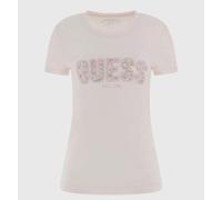 T-Shirt Femme Coton Manches Courtes GUESS W4YI33I3Z14 A60W Rose