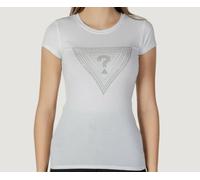 T-Shirt Femme Coton Manches Courtes GUESS W5GI43KA0Q1 G011 Blanc