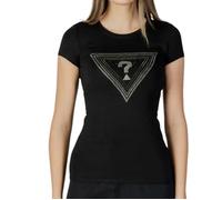T-Shirt Femme Coton Manches Courtes GUESS W5GI43KA0Q1 JBLK Noir