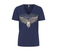 CULTURE T-shirt 'CUGith' marine / marron / blanc cassé, Taille S