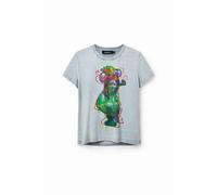 T-shirt femme Desigual Buste Gris M