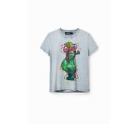 T-shirt femme Desigual Buste Gris XL