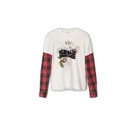 T-shirt femme Desigual Clea - blanc/rouge - XL M