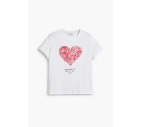 Desigual T-shirt rouge / noir / blanc, Taille XS