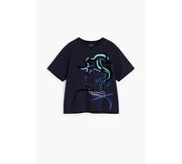 Desigual - T-shirt Visage - Femme - Tops - Bleu - Taille: 38 FR