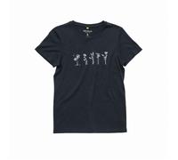 T-shirt femme Devold Classic "Flowers" Tee Wmn Taille: M / Couleur: bleu foncé