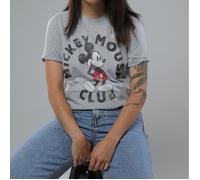 T-Shirt Femme - DISNEY - Mickey Mouse - Manches Courtes - Gris - Produit Officiel M