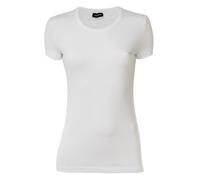 T-Shirt Femme Emporio Armani - Uni - Manches Courtes - Blanc - Coton Élastique M