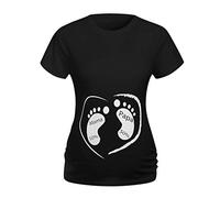 T-Shirt Femme En Coton à Manches Courtes Et Longues Enceinte Humour Pull Grossesse Maternité VêTements Hiver Pas Cher A La Mode Chemise Haut Atuomne Printemps Tunique Col Rond Impression Blouse