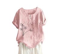 T-Shirt Femme, Femme Crop Top sans Manches Débardeur Haut Court en Coton Crop Tank Top Débardeur Femme Sport Chemise Lin Femme