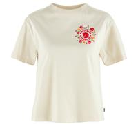 T-shirt femme Fjällräven Fjällblomster Logo T-shirt W Taille: S / Couleur: blanc