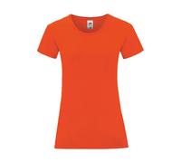 T-shirt femme Fruit of the Loom Iconic 150 Orange XL