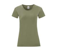T-shirt femme Fruit of the Loom Iconic 150 Vert M