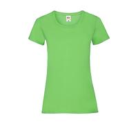 T-shirt femme Fruit of the Loom Valueweight Vert L