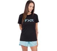 T-Shirt Femme FXR Hydrogen Premium Noir/Maui BleuXS Noir,Maui Bleu