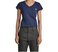 T-Shirt Femme G-STAR RAW - uni - Bleu - Slim - Manches courtes - Col V XS