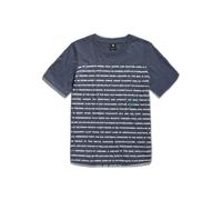 G-star Stripe Text Short Sleeve T-shirt Bleu 2XS Femme