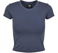 Urban Classics T- Shirt Ladies Stretch Jersey Cropped Tee, vintageblue, XXL Femme