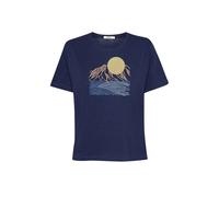 T-shirt femme Greenbomb Mountain Scenery Nova Bleu XL