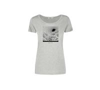 T-shirt femme Greenbomb Nature Buddies Loves Gris M