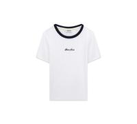 T-shirt femme Guess Embro Ringer Blanc XL