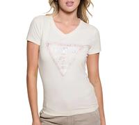 T-shirt femme Guess Python Triangle Blanc L