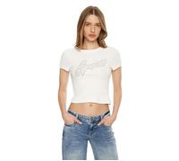T-shirt femme Guess Rib Blanc S