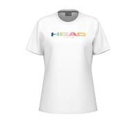 Head Racket Rainbow Short Sleeve T-shirt Blanc 2XL Femme