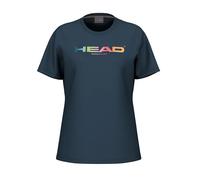 Head Racket Rainbow Short Sleeve T-shirt Bleu 2XL Femme