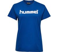 T-shirt femme Hummel Cotton Logo Bleu XS