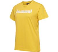 T-shirt femme Hummel Cotton Logo Jaune XS