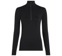 T-shirt femme Icebreaker W Mer Core Heavyweight LS Half Z Taille: M / Couleur: noir