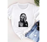 T-shirt femme imprimé Cesaria Evora T-shirt Afrique Cabo Verde Ultra Coton Cape Amour Kriolo Manches longues ou courtes L,M,S,XL,XXLPortrait,graphiqueCoton