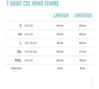 T-shirt Femme - Je le ferai demain - Col rond - Manches courtes - Coton blanc S