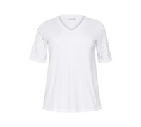 T-shirt femme KAFFE Curve Anya Blanc M