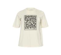 T-shirt femme KAFFE Curve KCMeri Beige L