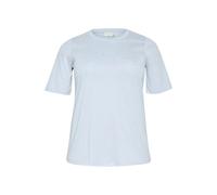 KAFFE CURVE T-shirt bleu ciel / transparent, Taille M
