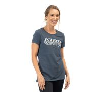 §T-Shirt Femme Klim Foundation Tri-Blend Navy Frost-Papyrus§