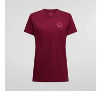 La Sportiva - Women's Circle Logo T-Shirt - T-shirt - M - redwood / azalea